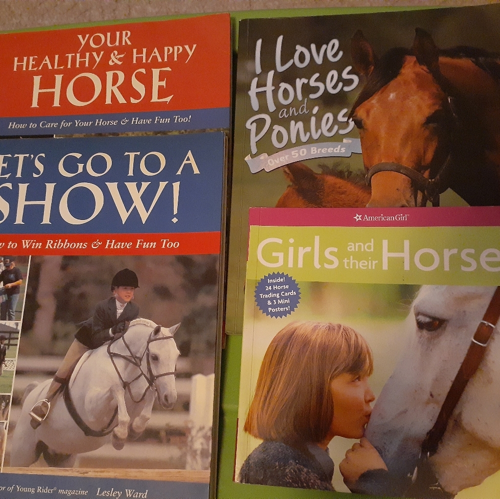 Set of 4 Horse books